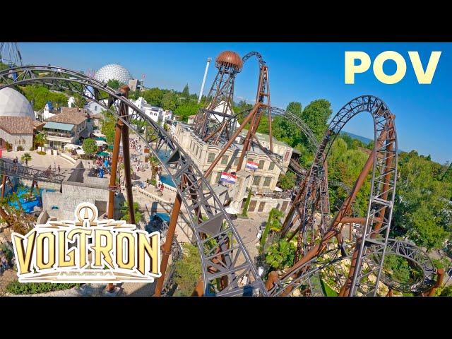 Voltron Front Row POV Europa Park New for 2024 Insane Mack Rides Stryker Coaster