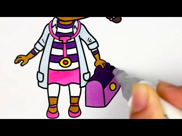 Coloring Pages | Drawing and Coloring Doc McStuffins  for Children | How to Draw Doc McStuffins