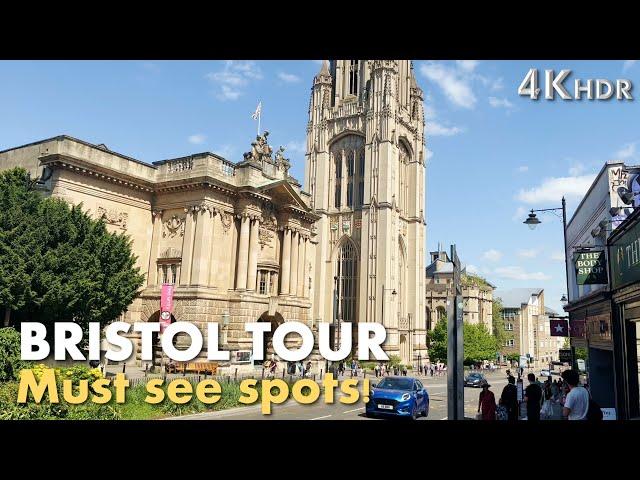 Bristol City Centre 4K Walking Tour 2023 | Historic Past and Modern Marvels, UK