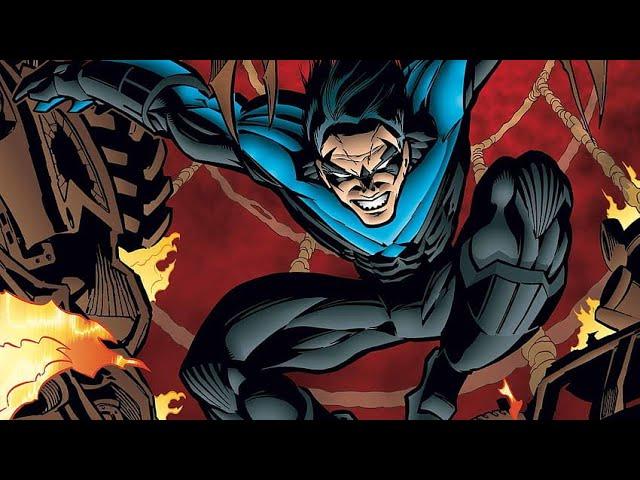 Nightwing Shows Off To The Militia