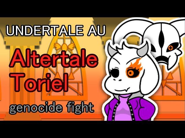 【UNDERTALE AU】Paper Altertale Toriel genocide fight【ペーパーマリオ風】