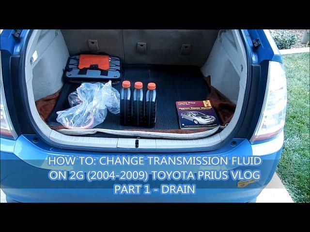 How to: Change Transmission Fluid on 2G (2004-2009) Toyota Prius Part 1 - Drain