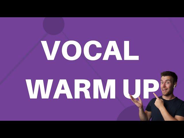 Vocal Warm Up Exercise #1 - Lip Roll