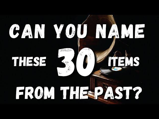 Can you Identify these old things? Guess old items in 5 secs.