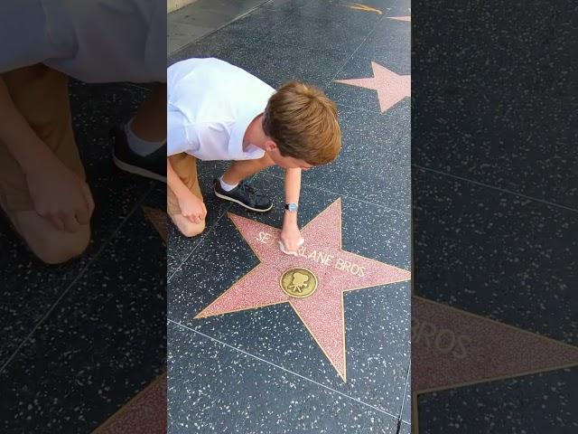 We're on the Hollywood Walk of Fame