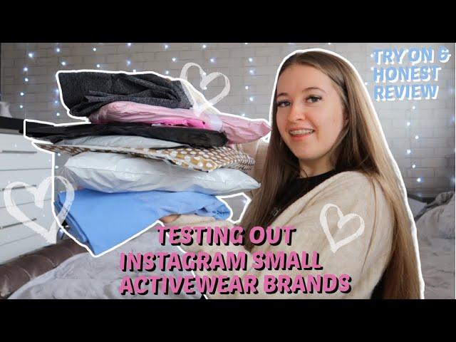 Testing out SMALL INSTAGRAM ACTIVEWEAR BRANDS - try on & review, UK size 8