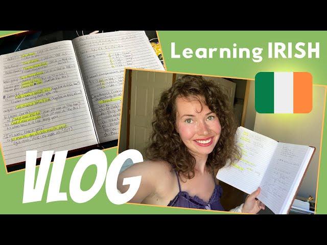 How I Practice IRISH! | Beginner's Language Learning Vlog | Learning Gaeilge Vlog