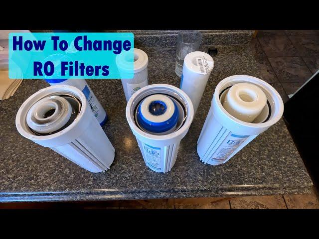 How to change the filters in an under sink reverse osmosis system