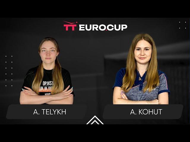 19:40 Anastasiia Telykh - Alina Kohut 30.08.2024 TT Euro.Cup Women Ukraine Star. TABLE 4