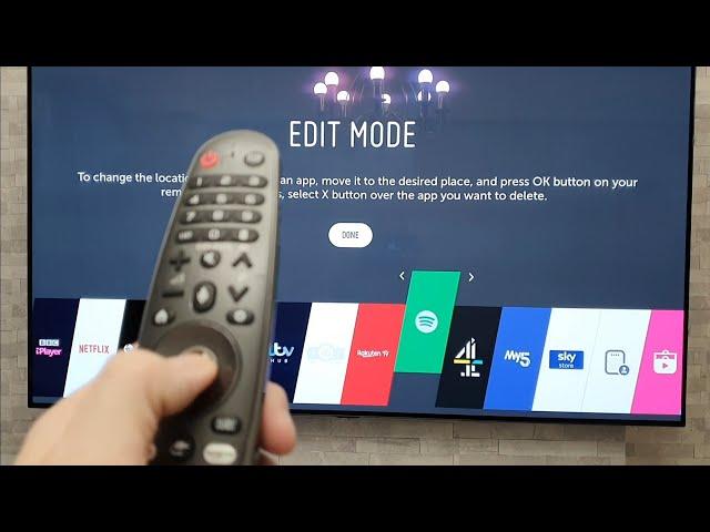 LG TV apps,install,arrange,close & delete