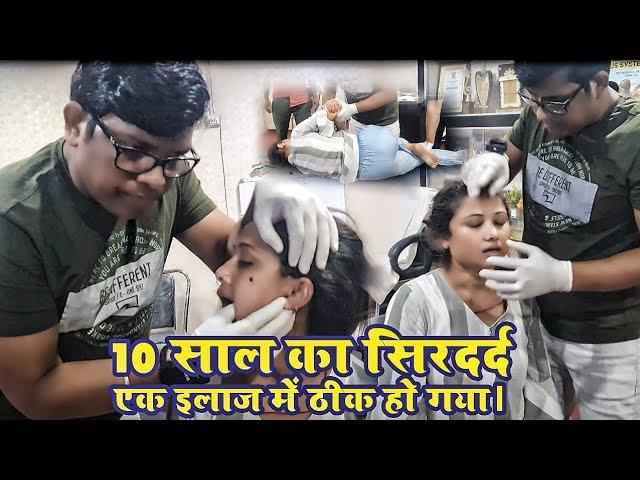 Headache of 10 years was cured in one treatment || Indian Chiropractic || Cervical spondylitis