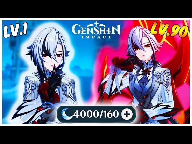 I SPENT 4000 RESIN ONLY BUILDING ARLECCHINO ( Genshin Impact )