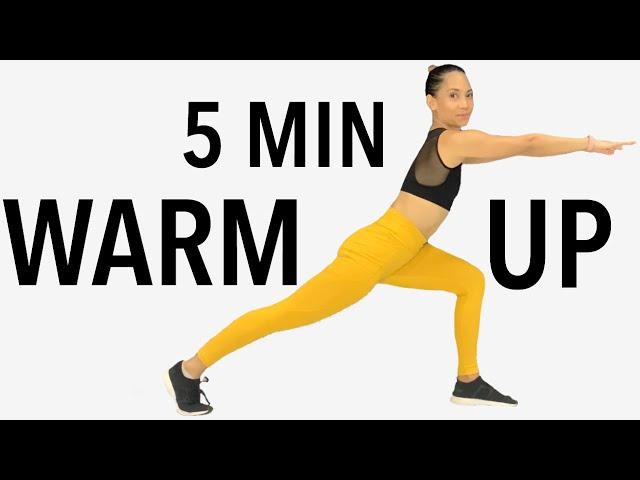 WARM UP EXERCISE AT HOME | 5 MIN FULL BODY STRETCH BEFORE WORKOUT