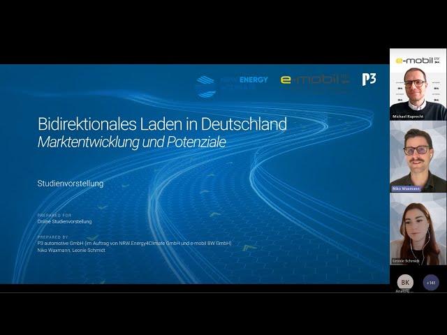 Aufzeichnung Studie: "Bidirektionales Laden in Deutschland – Marktentwicklung und Potenziale"