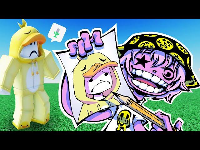 Drawing 10 People's ROBLOX Avatars... with VOICE CHAT