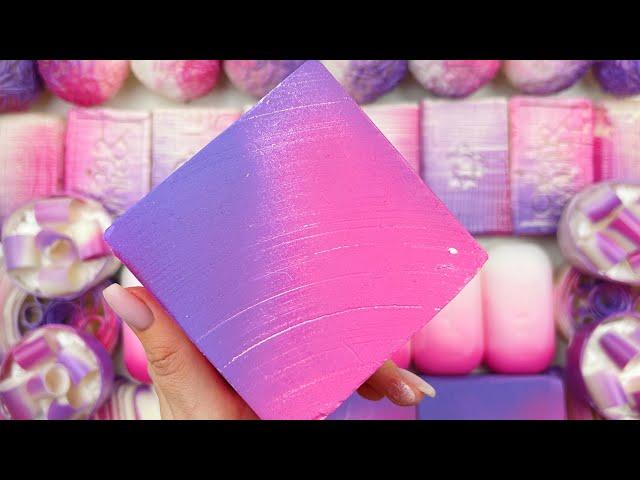 ASMR SOAPCompilation setCrushing soapCutting soap cubesFOAM&GLITTER&STARCH