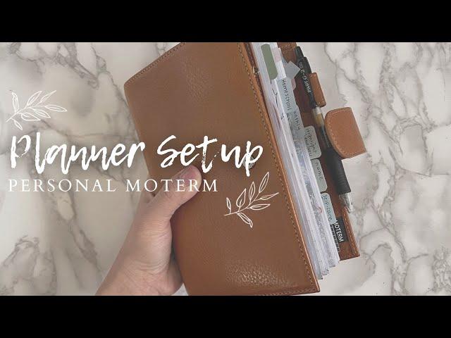 Current Planner Setup | Personal Moterm Planner | Moterm Veg Tan