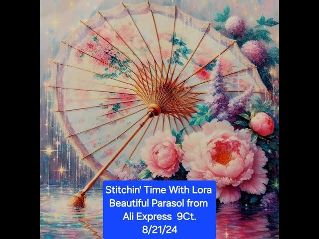 Stitchin' Time With Lora 9Ct Beautiful Parasol Stamped Cross Stitch from Ali Express 8/21/24