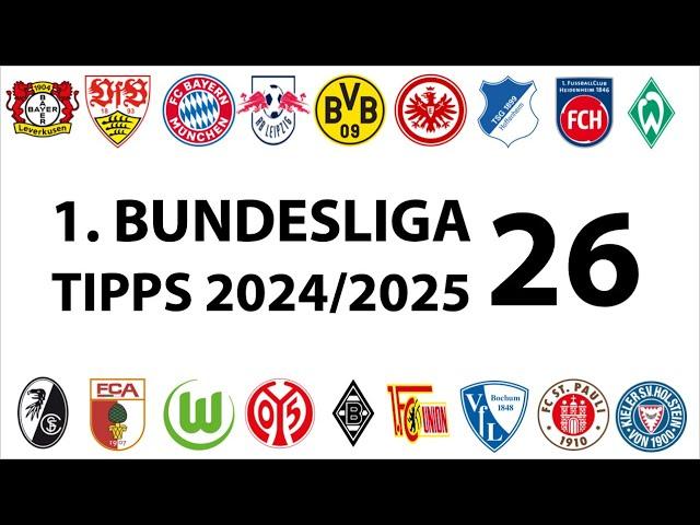 Bundesligatipps 1.Liga - 26.Spieltag - Saison 2024/2025