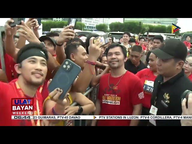 #UlatBayanWeekend | Ex-Sen. Manny Pacquiao, nanguna sa 'Manny Pacquiao Half-Marathon'