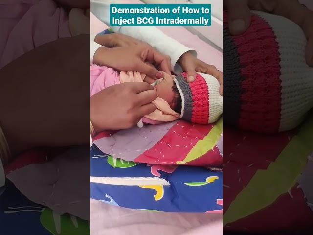 BCG Vaccine l Intradermal l Demonstration Video #shorts#short#ytshorts #ytvideoindia#viral#trending