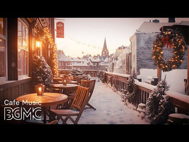 ️ Winter Jazz Piano Cafe: Cozy Christmas Ambience | Relaxing Coffee Shop Music