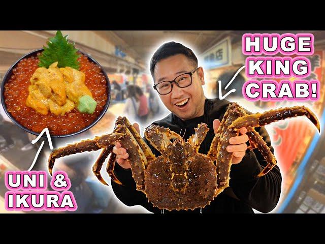 HUGE King Crab & Seafood Bowls in Otaru! || [Hokkaido, Japan] Best Places to Eat and Explore!