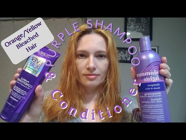 Does Drugstore Purple Shampoo & Conditioner Work on Orange/Yellow Brassy Hair?