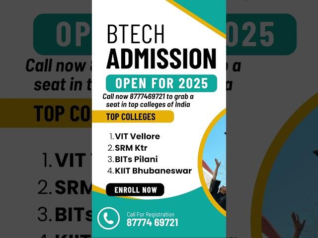 VIT Vellore | SRM Chennai | BITs Pilani | KIIT University | Direct admission #srmuniversity #btech