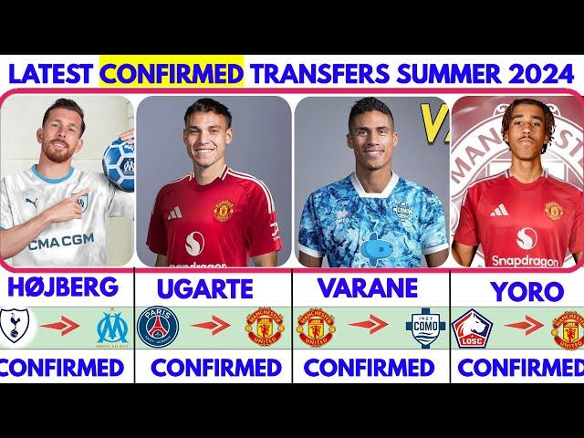 LATEST CONFIRMED TRANSFER NEWS SUMMER 2024 UGARTE TO UNITED️ VARANE TO COMO️ YORO TO UNITED 