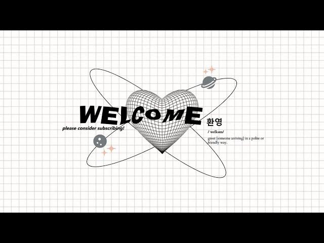 cute aesthetic Intro & Outro templates (black and white themed) | FREE FOR USE