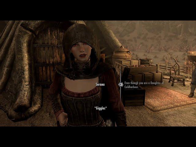 Serana being cheeky with the Dragonborn - SDA Serana Dialogue Add-On Mod - Skyrim SE 2023