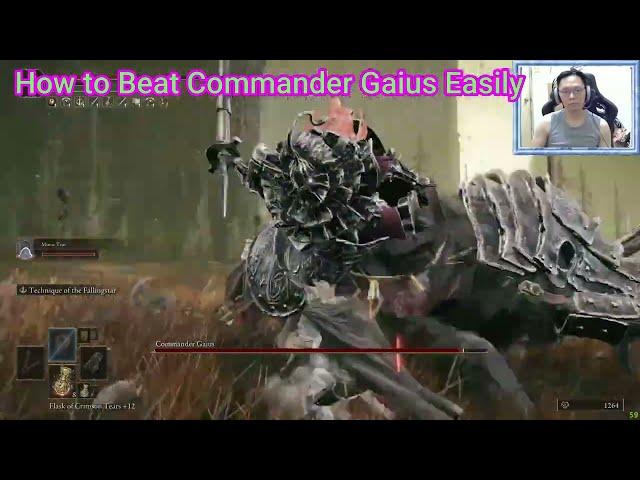 Elden Ring - How to Beat Commander Gaius Easily (Funny Version)