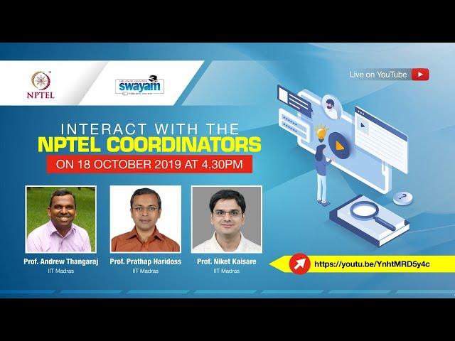 LIVE _ Interaction with NPTEL Coordinator's _ Session 1