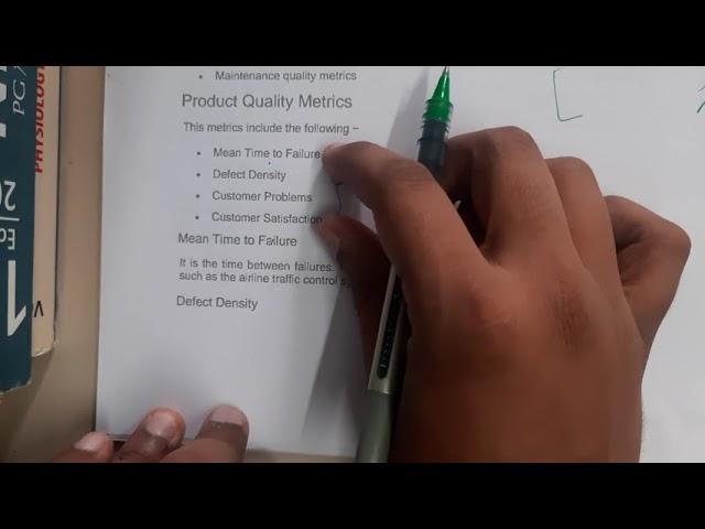 3.1 Software Quality Metrics ,Product Quality Metrics