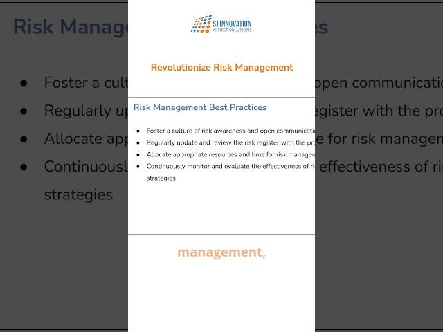 Revolutionize Risk Management with These Game-Changing Strategies | SJ Innovation LLC