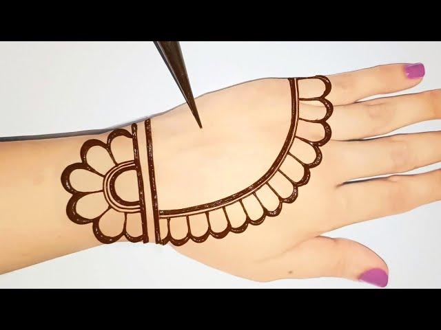 Easy and Simple Backhand Mehndi designs || Latest Beautiful mehandi design || Shab's Creation Mehndi