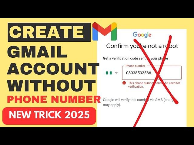 how to create unlimited gmail account without phone number 2025