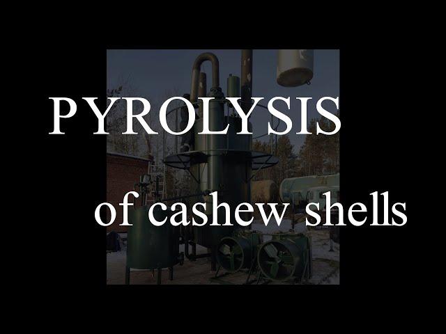 Pyrolysis of cashew shells. Results. Pyrolysis plant FORTAN