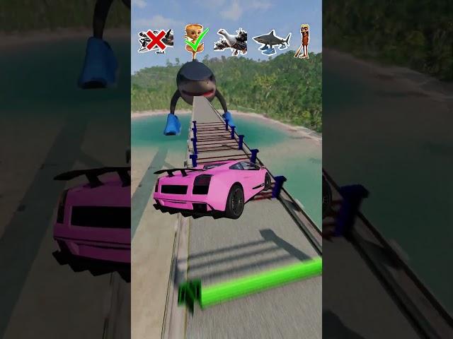 Italian Brainrot Funk vs Brake Challange - BeamNG.Drive #shorts