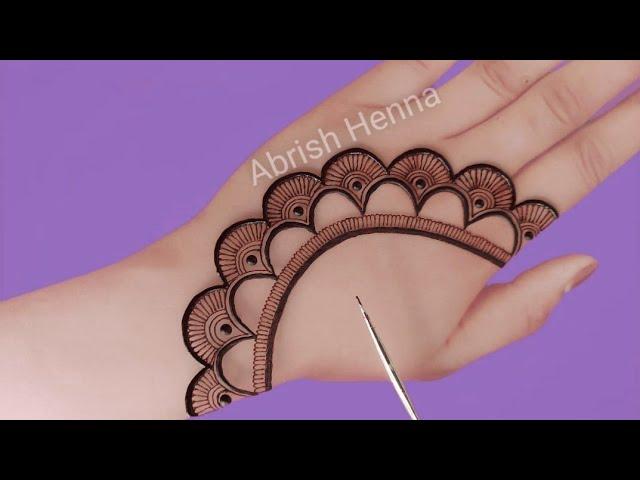 Very Easy Simple Mehndi Design Trick For Beginners| Mehandi ka Design-Mehendi design-Mehndi Designs