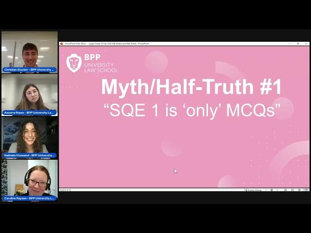 SQE myths and half-truths – with BPP University Law School