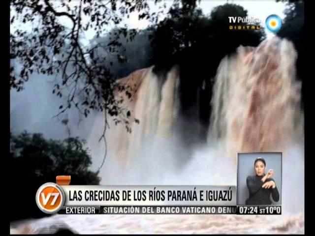 v7 2013 06 27 Las crecidas de los rios paraná e iguazú