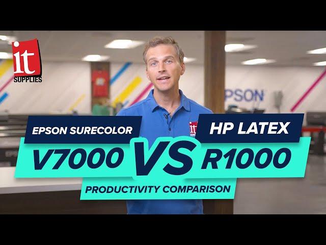 EPSON SureColor V7000 vs HP Latex R1000: Productivity Comparison