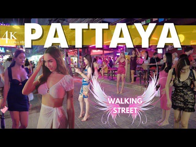  Angels Walking Street: Nightlife in Pattaya, Thailand   [Walking tour]