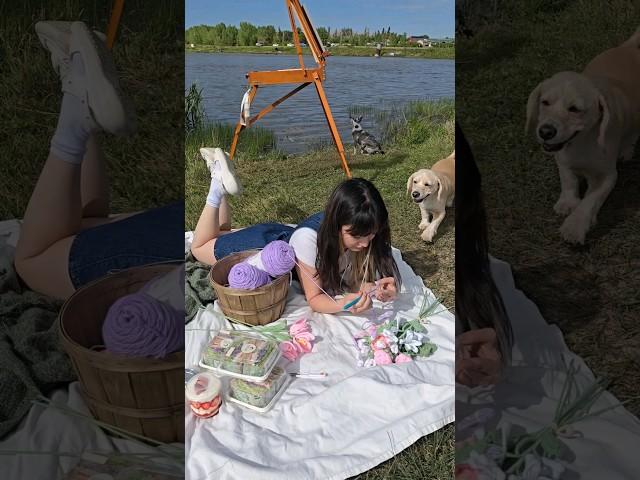 Crafty Picnic day ️ #crochet #picnic