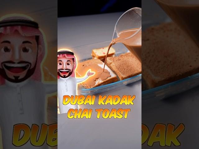 Trying Viral Dubai Kadak Chai Toast #shorts #viral