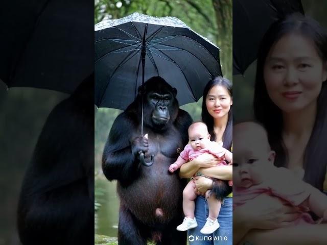 What about the woman who married the gorilla?.#gorillababy #cute #animals #gorilla #baby