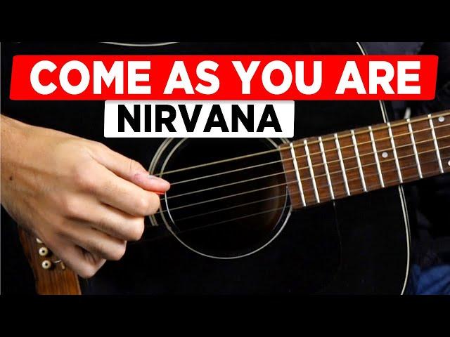 Guitar Tutorial - Nirvana - Come As You Are - easy & for beginner