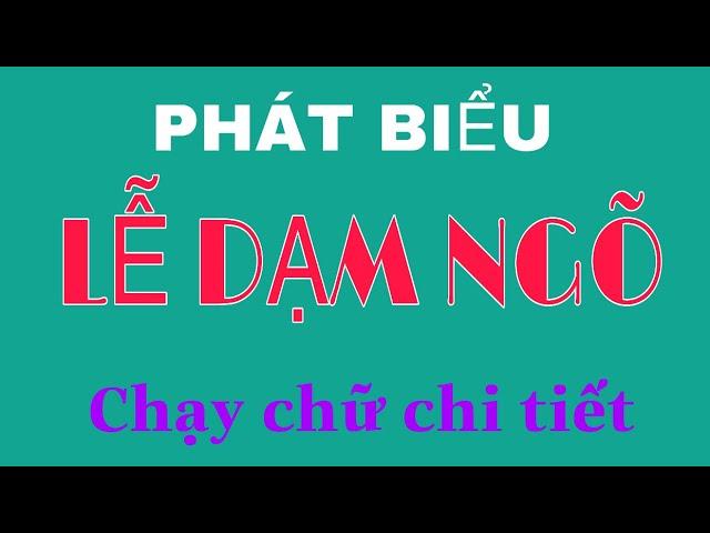 DẠM NGÕ, NHÀ TRAI VÀ NHÀ GÁI CẦN NÓI NHỮNG GÌ?